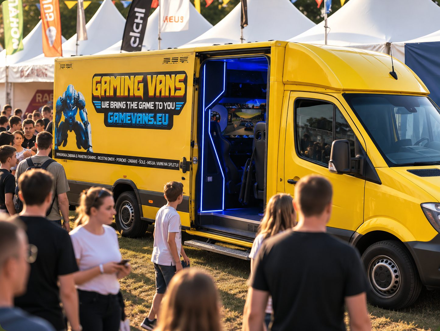 Gaming Van na festivalu – magnet za obiskovalce